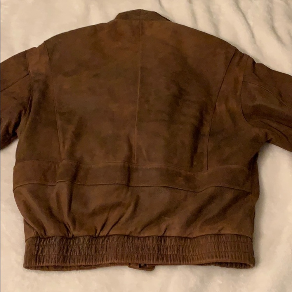 Leather bomber jacket - Picture 5 of 8
